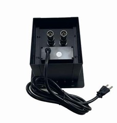 PROCRAFT MINI GAP LID FEED-THRU RECESSED Stage Pocket/Floor Box w/ 1) WIRED AC 2