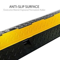 Pyle Hassle Free Cable Protective Cover Ramp Cord Wire Protection Track Pair