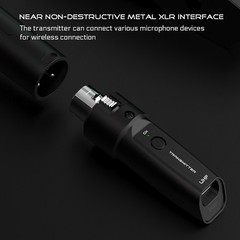 Wireless Audio Transmitter&Receiver XLR Adapter 30-50m Stable Transmission