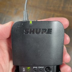 Shure BLX1 H9 wireless transmitter + Microflex earset microphone MX153T/O-TQG