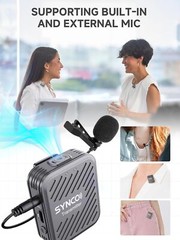 SYNCO G1(A1) Gray, 2.4GHz Wireless Lavalier Microphone for DSLR Camera