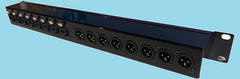 Mamba 8 XLR F Mic in x 8 Line in or out via Combo 1RU XLR to XLR Panel