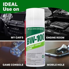 Electronic Contact Cleaner BW-100 Non-Flammable Aerosol Spray 4oz/114g Pack of 3