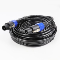 1pc 80 Feet Speakon Compatible NL4FC Speaker Male Cable Pro Amplifier Audio Wire