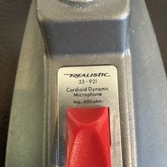 REALISTIC 33-921 Cardioid Dynamic Microphone Imp. 600 ohm. *READ*