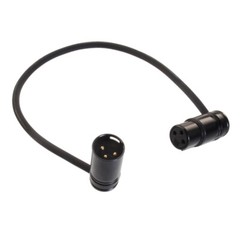 2Pcs Low-Profile Right-Angle 3 Pin XLR Male to Female Adjustable-Angle Cable NEW
