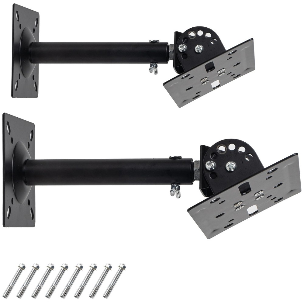 Universal Speaker Wall Ceiling Mounts Support up to 80lb,Heavy Duty Dual Blac…