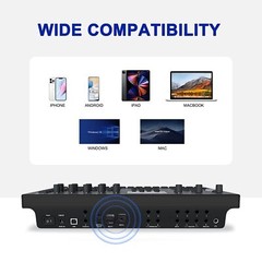 LEKATO Wireless Bluetooth MIDI Adapter Ultra Low Latency 5 PIN to MIDI Device