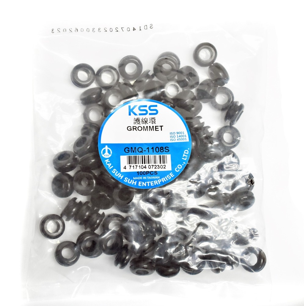 KSS Flexible PVC Open Grommet GMQ-1108S φ15.5×7.8mm * Wire Size= 7.8mm RoHS