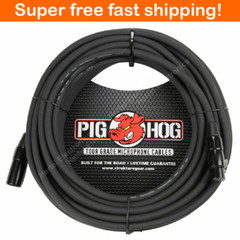 New – Pig Hog PHM100 XLR High Performance 8mm Microphone Cable, 100 Ft