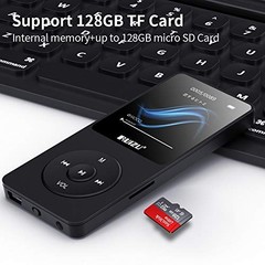 MP3 Player with Bluetooth 5.3, Portable Music Player for Kids 64GB Black