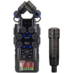Zoom H6studio 6-Track 32-Bit Recorder Bundle with Electro-Voice RE320 Mic