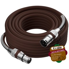 XLR to XLR Cable 30 Feet Premium XLR Microphone Cable Heavy Duty 22AWG OFC XL…