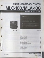 Yamaha Original Service Manual Book for MLC-100 MLA-100 Music Laboratory System
