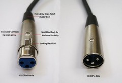 10 Pack 3ft XLR Pro Audio 3Pin Male to Female Mixer MIC Microphone Cord Cable
