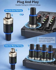 JOYO 5.8GHz Wireless Microphone System XLR Transmitter Receiver 100FT Range NEW!