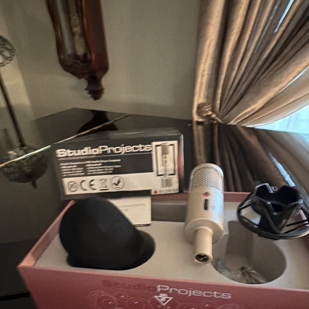 Studio Projects B1 Condenser Microphone Silver XLR 3 Pin with Shock Mount