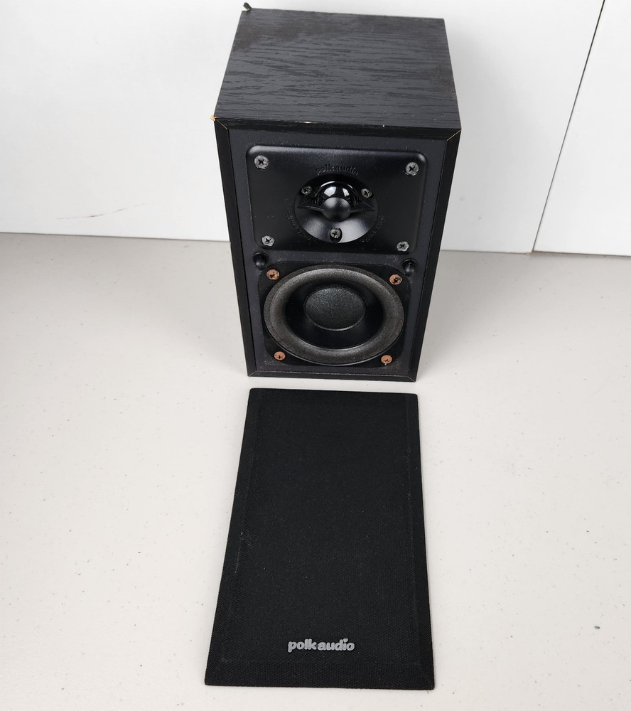 PolkAudio Loudspeaker Studio Monitor Black Wired Wooden Wall Mounted – (Single)