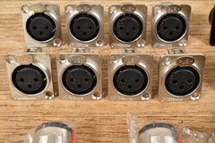 LOT of 24 Female XLR Panel Connectors with Wall Plates + Extras
