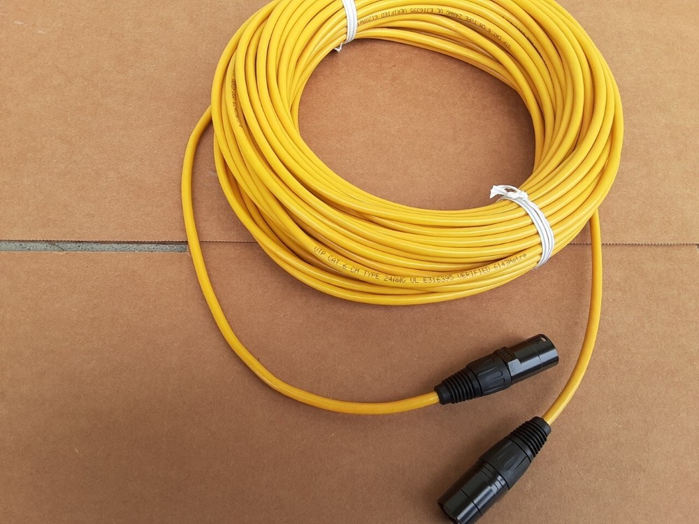 PRO CAT6 Tactical UTP w/Neutrik Ethercon Digital Cable 100 FT