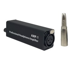 AMP-1 Portable Headphone Amp Converter XLR to 3.5mm Audio Stereo Plug-and-Play