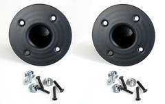 (2 PACK) PENN ELCOM M1551 Recessed Steel Speaker Stand Cup for 1-3/8″ Pole