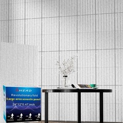 16-Pack 12x12x0.47″ Gray Soundproof Acoustic Wall Panels Self-Adhesive NEW