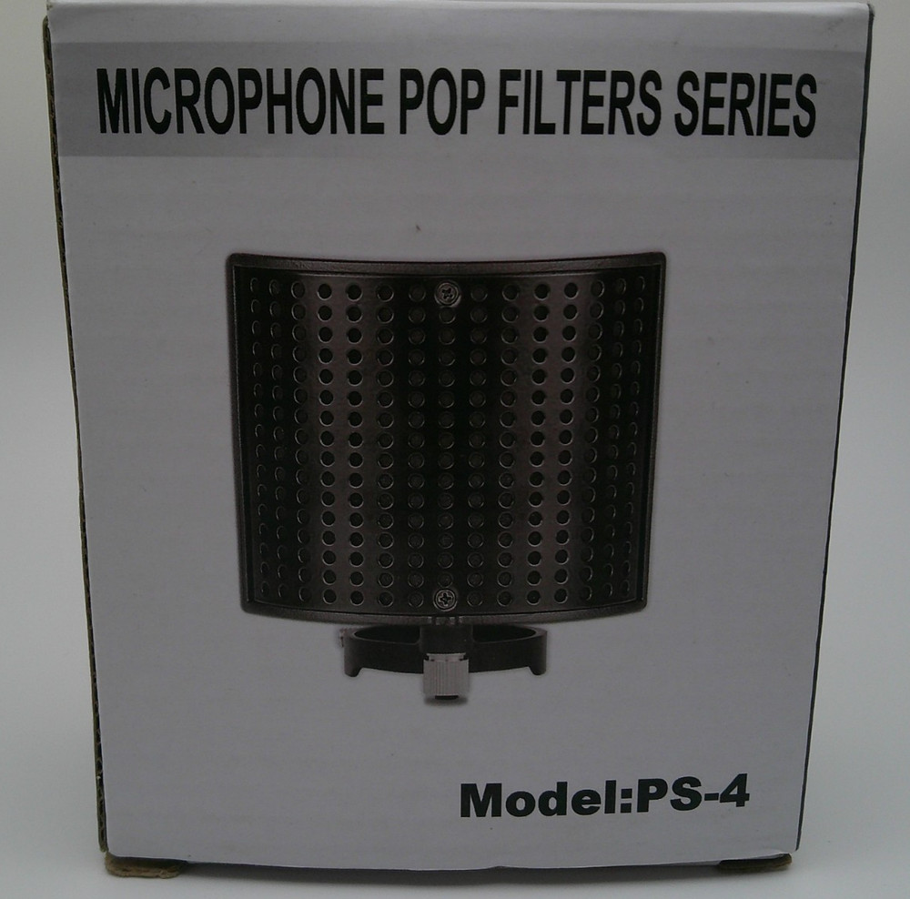 SUNMON Microphone Pop Filter Model PS4 Black Broadcast Recording Shield NEW