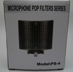 SUNMON Microphone Pop Filter Model PS4 Black Broadcast Recording Shield NEW
