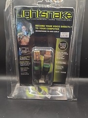 SoundTech LightSnake STUSBXLR10 Luminescent Cord Microphone to USB Cable 10 ft