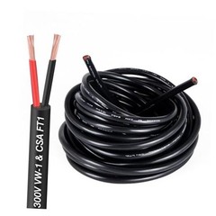 16 Gauge 2 Conductor Electrical Wire – Pure Copper Cable 300V for 20FT 16AWG-2C