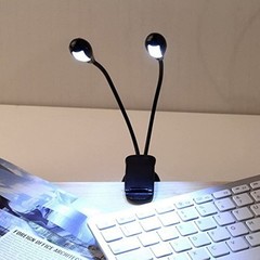 Soarun Music Stand Light/Led Book Reading Light/USB and Compact, Black