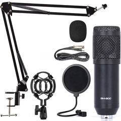 Home Studio Recording Kit Podcast Music Mixer Condenser Microphone Set Equipment