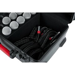Gator – GTSA-MIC15 – Molded Polyethylene Case for up to 15 Wired Microphones