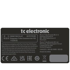 TC Electronic Monitor Speaker and Subwoofer Part Silver/Black Pilot From Japan