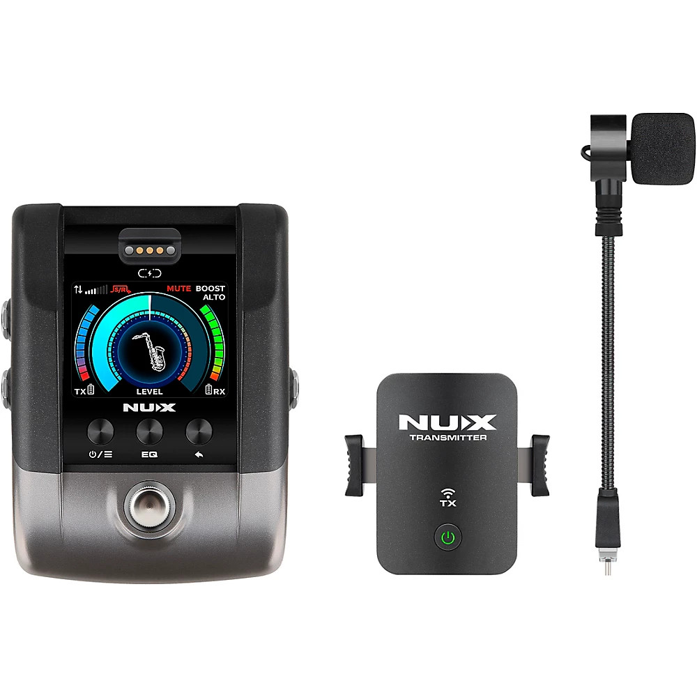 NUX B6PRO 2.4GHz Wireless System for Wind Instruments Black