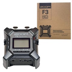 Zoom F3 Field Recorder (Black), 192 kHz Sampling, 2-Track 32-bit Float Recording