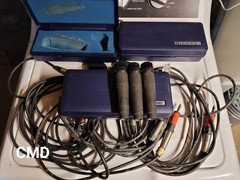 SET OF 3 RARE VINTAGE SHURE SM77 MICROPHONES W CASES USA 70S 80S W CABLES