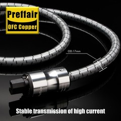 HiFi Audio Power Cable Audiophile US EU Schuko Amplifier Power Cord