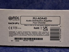 NEW RDL RU-ADA4D 4 Channel Stereo Audio Distribution Amplifier (G81)