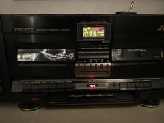 JVC PC-V77 Dual Cassette Boombox. Rare Vintage! MINT
