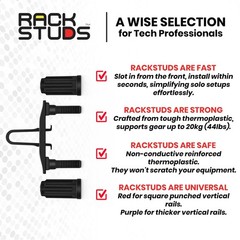 Rackstuds DUO20 Rack Mount Solution 20-Pack – Easy Server Setup