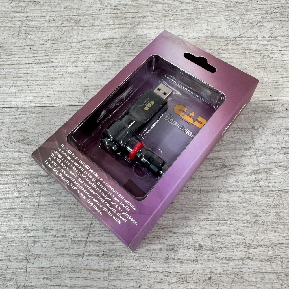 CAD U9 – USB Cardioid Condenser MiniMic – Sealed in Box