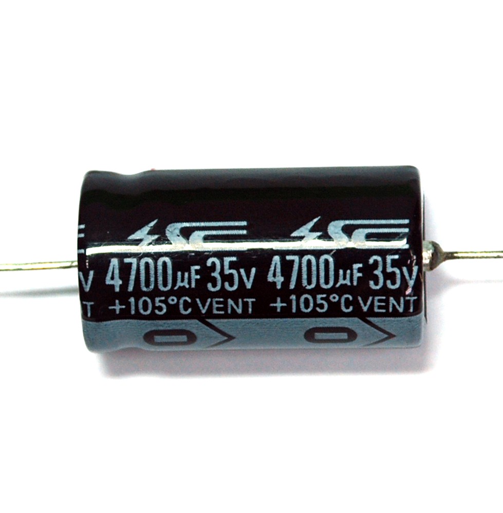 5pc Electrolytic Capacitor GHA 4700uF 35V 105℃ 2000hrs φ18x33mm Axial RoHS SC