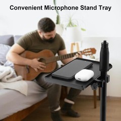 Microphone Stand Tray Steel with Load Capacity For Music Sheet Instrument Stand