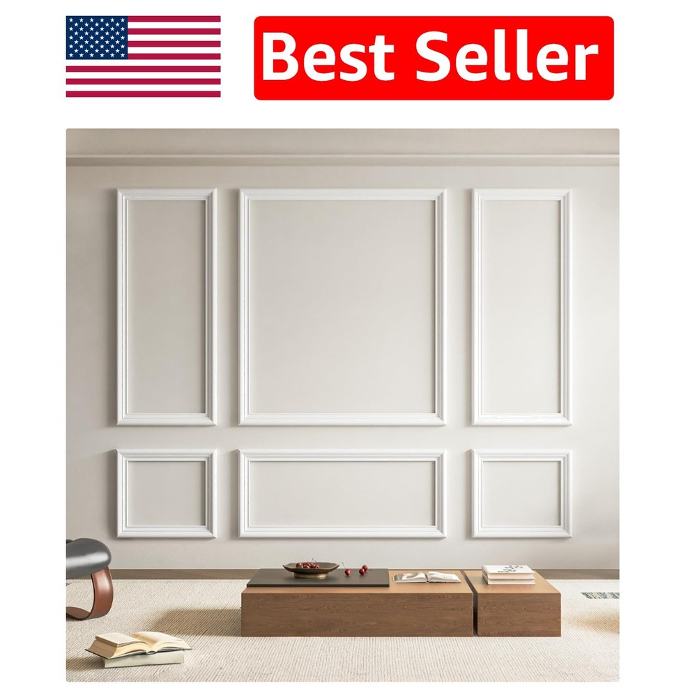 Transform Your Space with 24 Ready-to-Assemble Wainscoting Panels, Easy Install