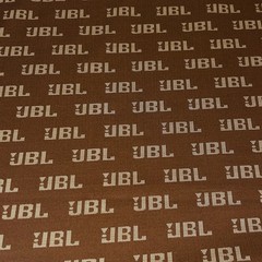 JBL Allover Print Speaker Grill Cloth Brown One Yard 70″ Wide