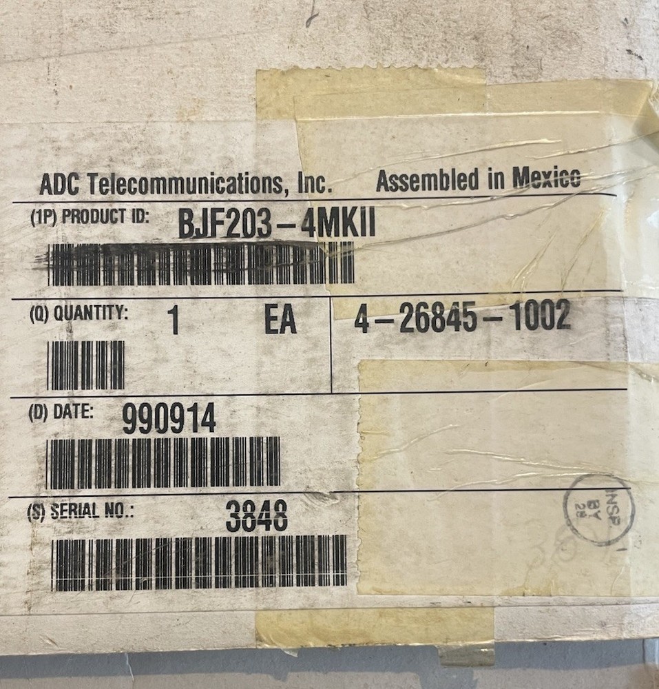⭐ ADC Telecommunications BJF203-4MKII 48 Point (2×24) Pro Audio Point Patch Bay