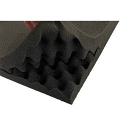 20pk Premium Acoustic Foam Black Egg Crate Wall Tile Soundproofing 12″x12″x1.5″