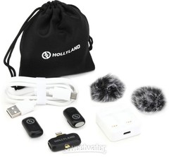 Hollyland LARK A1 Mini Duo Lightning Wireless Microphone System – Space Gray
